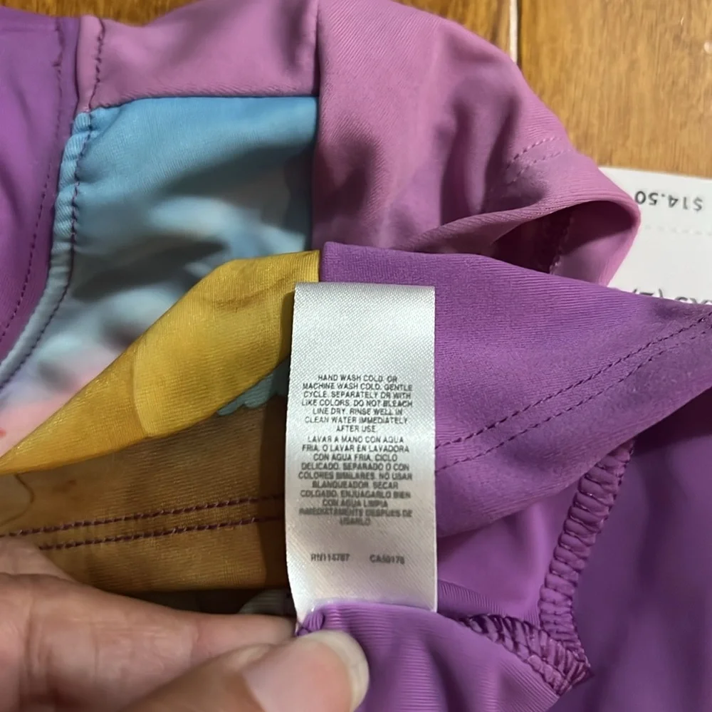 Disney Store Princess Toddler Bathing Suit (3) & Swim Top XXS (2/3) Summer Beach